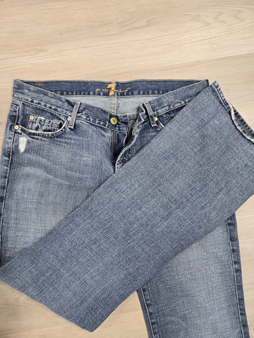 7 For All Mankind Boot Cut Jeans Women's Size 32 Blue